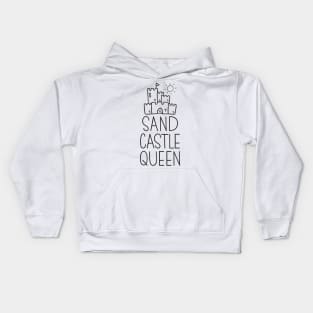 Sand castle queen Kids Hoodie